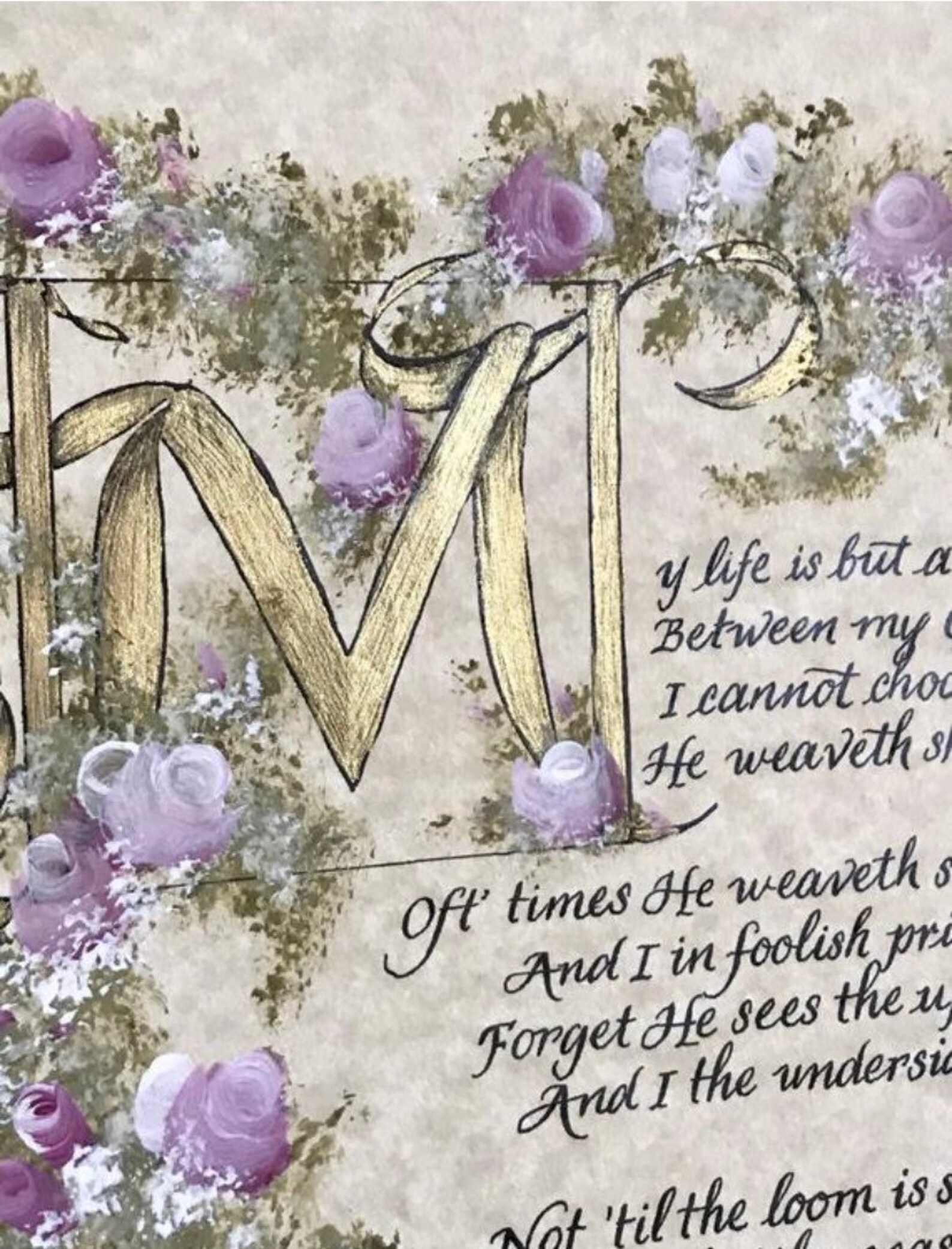 My Life is but a Weaving/tapestry Poem/corrie Ten Boom/8.5x11 Etsy