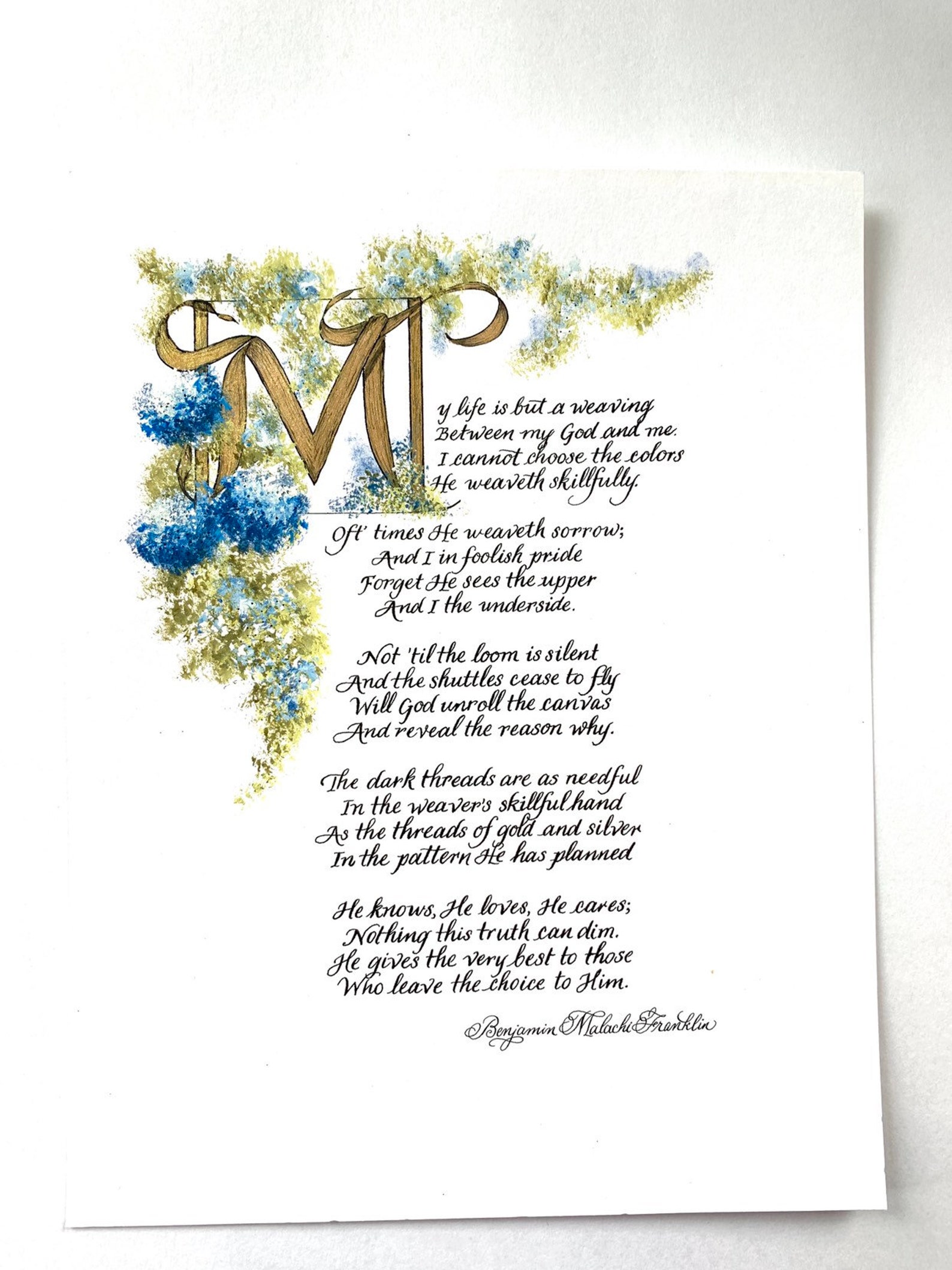 My Life Is But A Weaving By Tapestry Poem Corrie Ten Etsy My Life Is But A Weaving By Tapestry Poem Corrie Ten Etsy