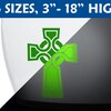 Reflective Celtic Cross Sticker Decals - 3 Piece Set For Bike Helmets & Safety 11 thumbnail image