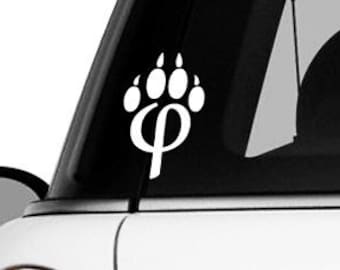 Phipaw Vinyl Decal, Phipaw Car Sticker, Phipaw Laptop Sticker, Furry Fandom Laptop Decal, Fursuit Fursona Transfer / 4.50"h x 2.75"w - #251