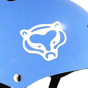 Badger Decal, Badger Face Window Sticker, Badger Head Laptop Decal, Badger Helmet Sticker, Badger Tumbler Transfer / 1.75"h x 2"w - #278
