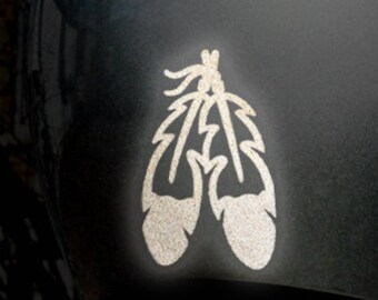 Eagle Feathers Reflective Decal – 3M Scotchlite Vinyl For Bike, Motorcycle, Helmet #472R