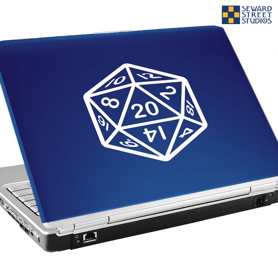 D20 Gaming Car Sticker #114 Icosagon Sticker // 4.75h x 4.25w D20 Decal Gaming Dice Laptop Decal 20 Sided Dice Laptop Sticker
