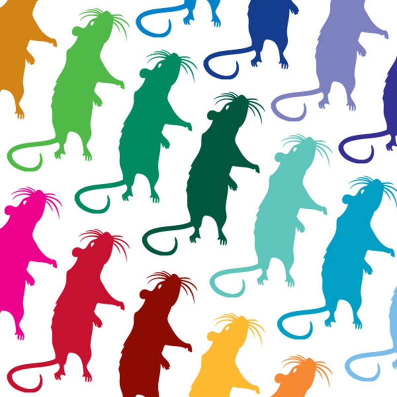 Standing Rat Decal Mouse Laptop Sticker Rodent Tablet Decal | Etsy