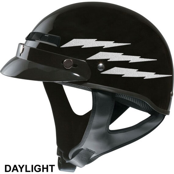 2 x REFLECTIVE CUSTOME PERSONALISED MOTORCYCLE HELMET NAME STICKERS BEST GIFTS=5