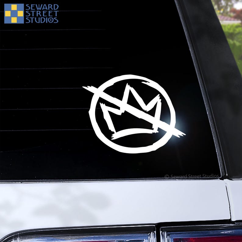 No Kings Decal, Nokings Symbol Sticker, Anti Fascist Resistance ...