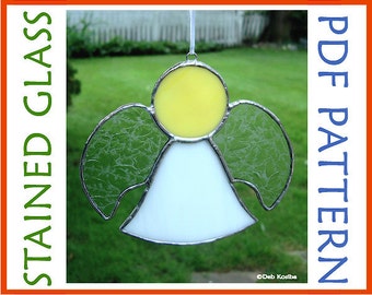 Stained Glass Pattern Little Angel Suncatcher PDF