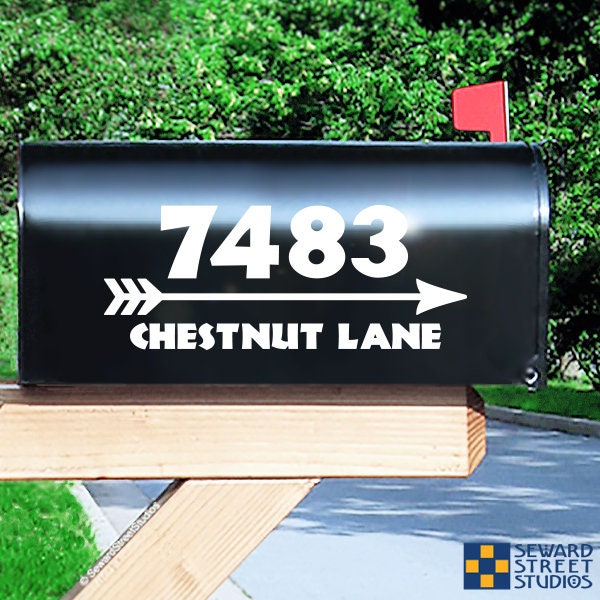 4” Reflective Mailbox Numbers Etsy