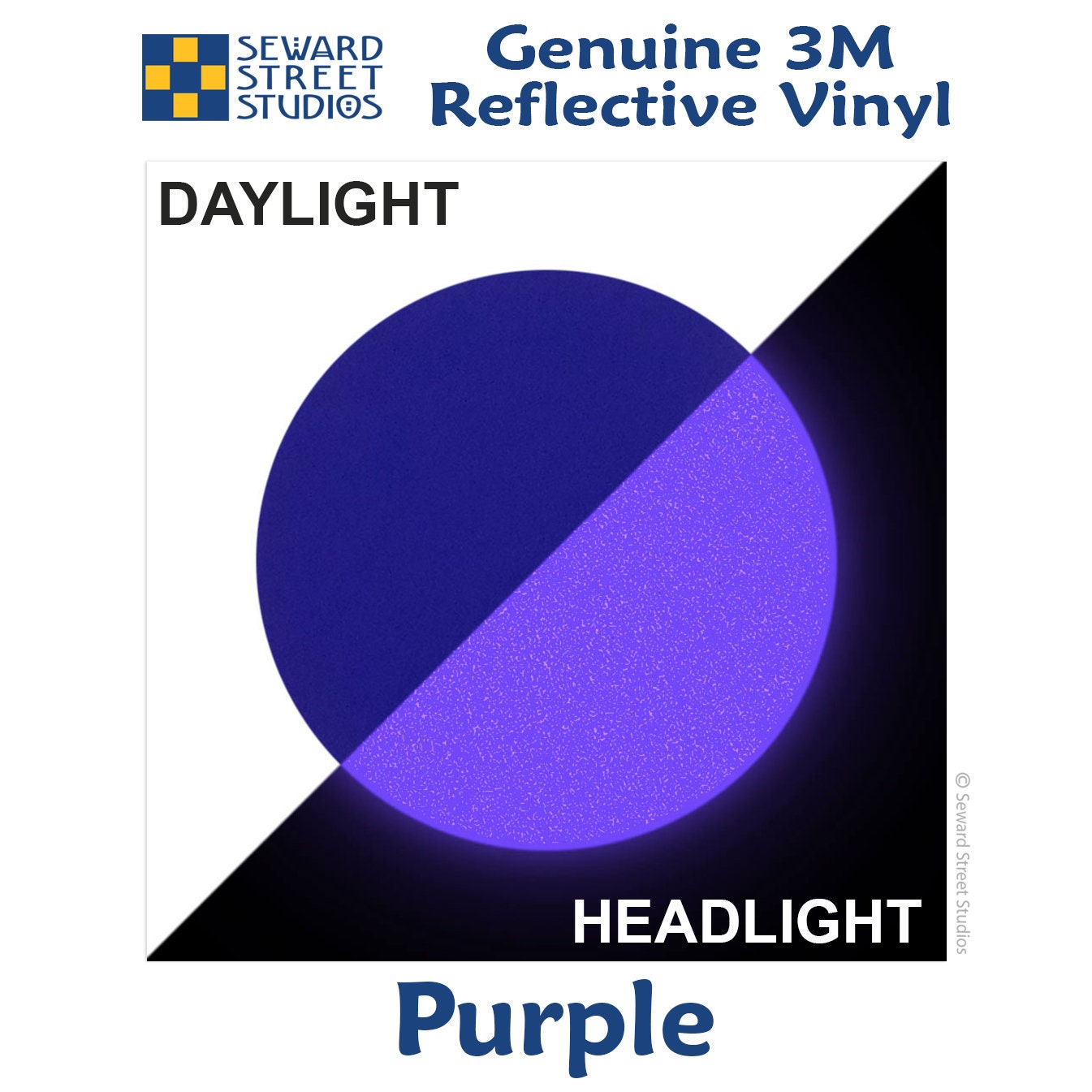 Purple Atom Symbol Reflective Decal, Atomic Motorcycle Helmet Reflector ...