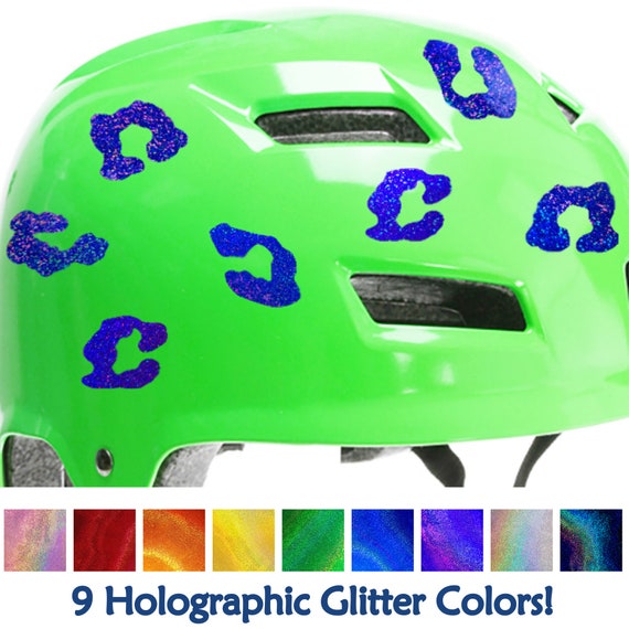 lejesoldat Total kompas Leopard Spots Glitter Decal Set Leopard Prints Motorcycle - Etsy