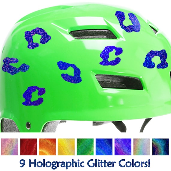 lejesoldat Total kompas Leopard Spots Glitter Decal Set Leopard Prints Motorcycle - Etsy