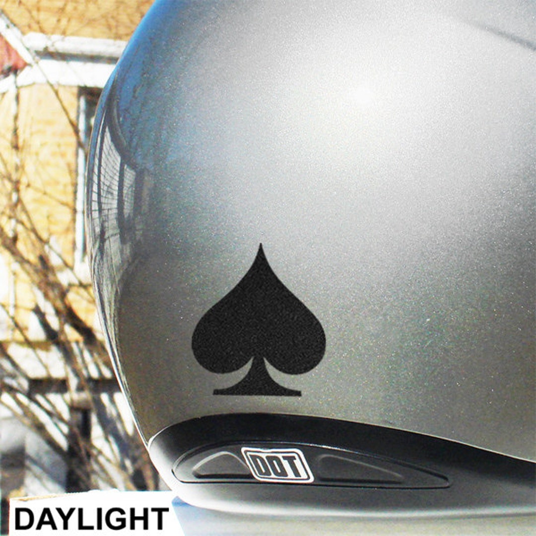 Spade Reflective Decal Spade Helmet Sticker Spade Motorcycle Etsy