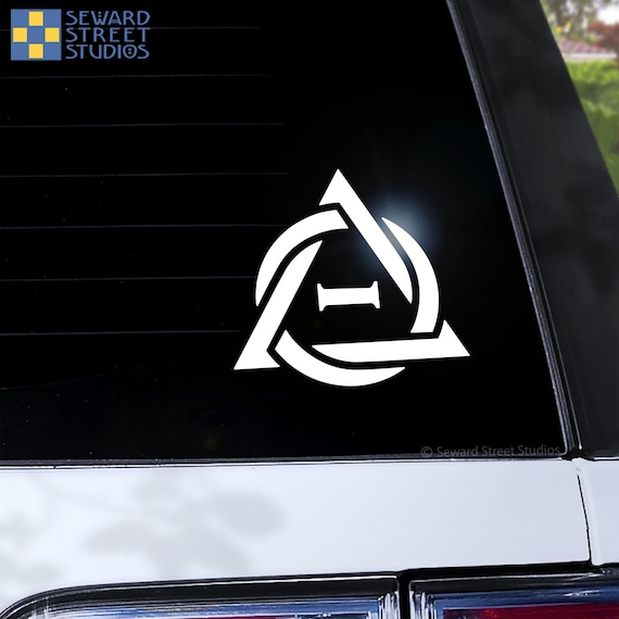 Therian Decal, Furry Fandom Car Sticker, Otherkin Decal, Shapeshift Laptop Sticker, Theta Delta Tablet Transfer - #768