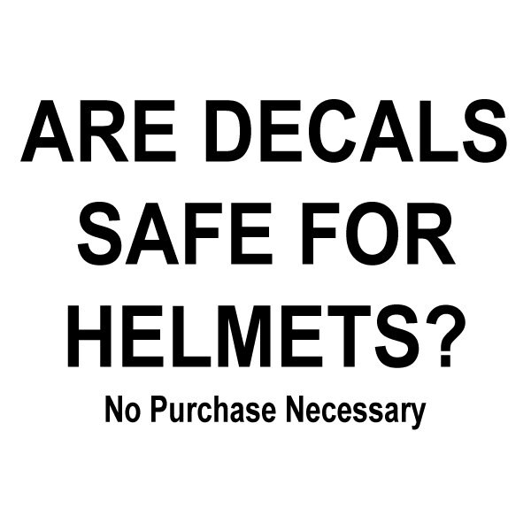 Are Decals Safe For Helmets No Purchase Necessary Etsy
