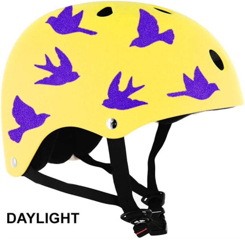 Hyper-Reflective Wings Decal Bicycle//Helmet Safety Decal Set #684R