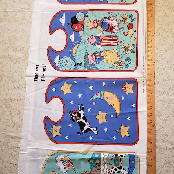 Spectrix Suzanne Nicoll Timeless Rhymes Nursery Rhyme 4 Bib Panel NEW