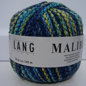 Malibu Lang Yarns Blue Yellow Teal Green