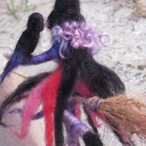 Needle Felted Witch, Kitchen Witch, Waldorf Inspired, Original design by Borbala Arvai, Made to order image 4