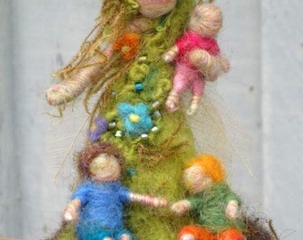 Family Tree, mother nature, OOAK, mother and children