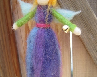 Needle felted Angel Ornament - blonde