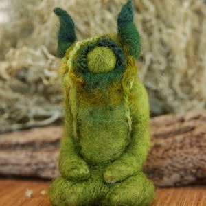 Needle felted figure, Horned God, Green Man sculpture, Wiccan Altar, Needle felted , Cernunnos, Design by Borbala Arvai, made to order