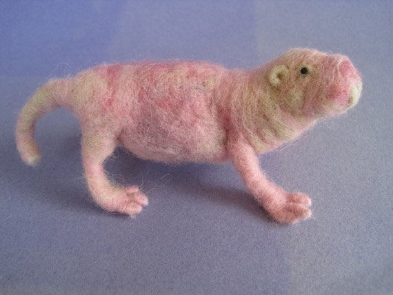 Needle Felted Animal Needle Felted Rat Naked Mole Rat - Etsy Needle Felted Animal Needle Felted Rat Naked Mole Rat - Etsy