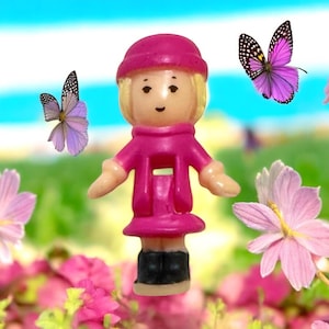 Original Polly Pocket Figuren | Vintage Mini Puppen | 90er Jahre Spielzeug | Seltene Polly Pocket Charaktere Original Figuren Stil 9