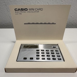 ビンテージ カシオ ミニカード 電子計算機 LC-78 *新品