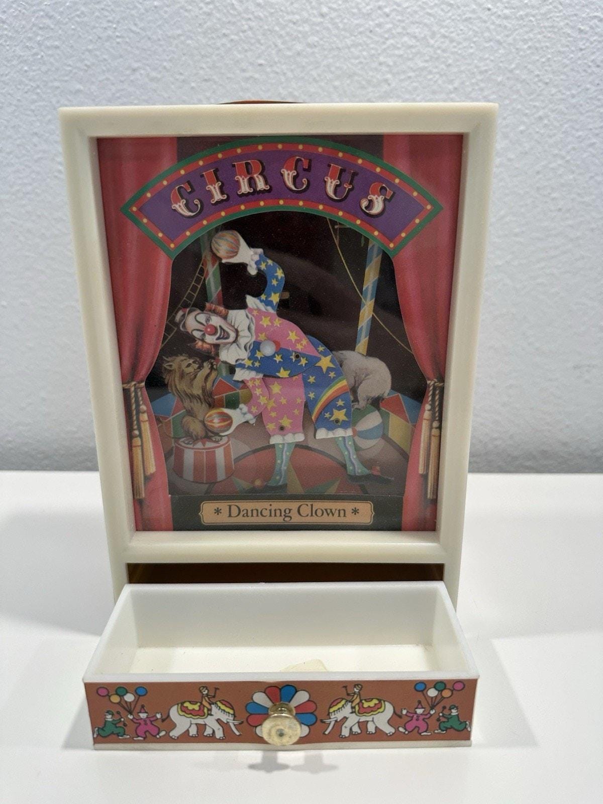 Dancing clown music box - Etsy 日本
