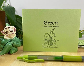 Green, un fanzine pour les nerds de toutes sortes. Il s'agit de la couleur emblématique de l'Irlande et de l'Islam, du jean Mr. Green et d'autres merveilles.