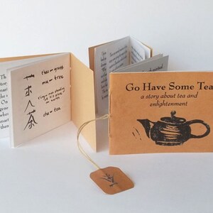 Tiny zine collection. Set of three mini zines about tea, listening, and mindfulness. Zine pack. Mothers Day gift. image 4