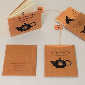 Tiny zine collection. Set of three mini zines about tea, listening, and mindfulness. Zine pack. Mothers Day gift. image 5