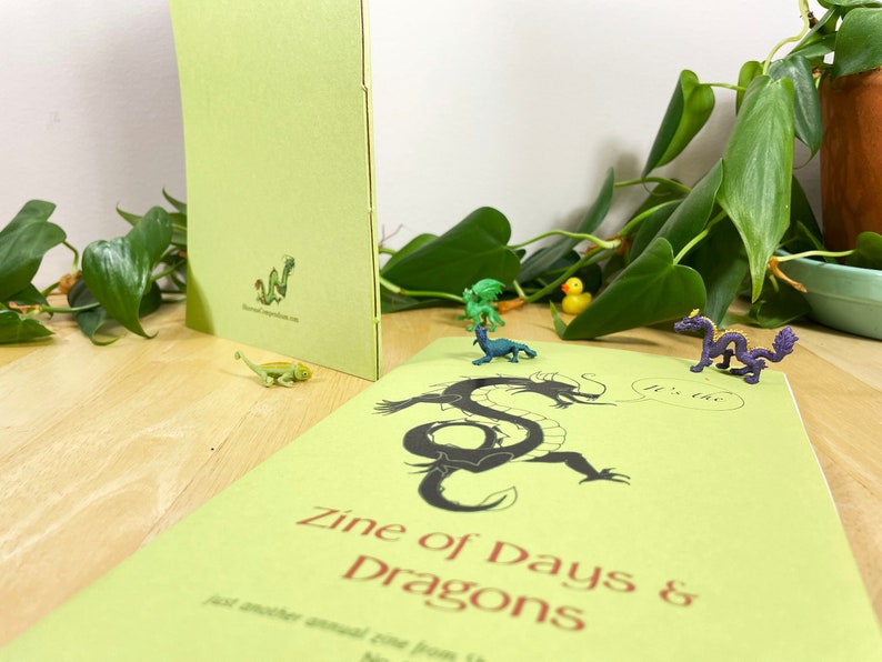 A Zine of Days and Dragons, with folklore, history & trivia about holidays, leap year, calendars, and the Year of the Dragon. image 2