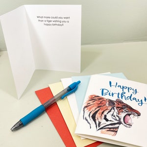 Happy Birthday roars the tiger. Give someone a surprise and a good laugh with this tiger birthday card. image 4