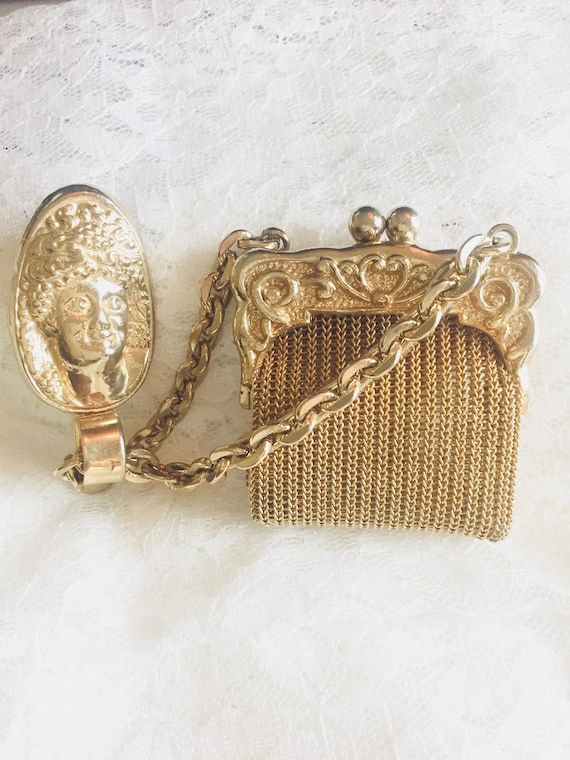 Victorian Antique Women’s Chatelaine Mini Mesh Bag