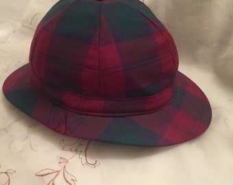 Gentlemen’s Wool Scottish Plaid Detective Hat