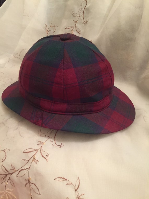 Gentlemen’s Wool Scottish Plaid Detective Hat