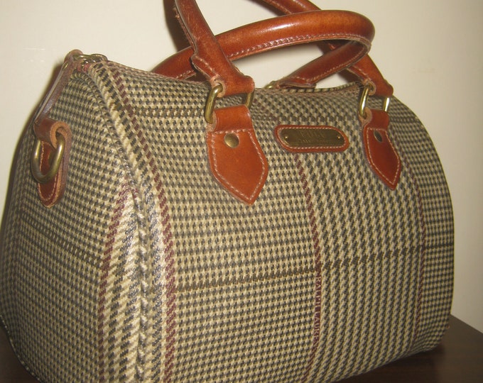 Vintage Polo Ralph Lauren Boston Handbag /shoulderbag Authentic Plaid ...