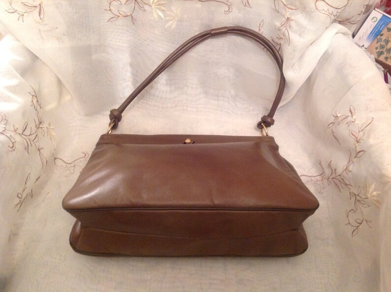 Vintage Etra Old Fashion Pocketbook Leather Brown Handbag | Etsy