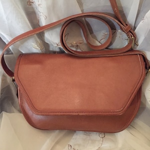 Vintage Coach Visita Shoulderbag British Tan #9947 Rare