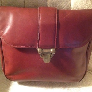 Vintage Etienne Aigner Shoulderbag Oxblood Red Fashionable Stylish Leather Wear image 1