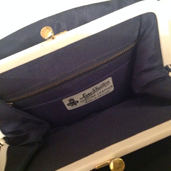 White top leather pocketbook