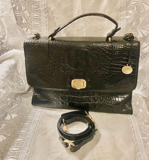 vintage chapmans black textured shoulder bag Vintage Coach Hamptons 5053 Black Leather Shoulder Hobo  main image 3