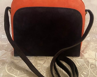 Vintage Escada Suede Shoulder Bag Handbag