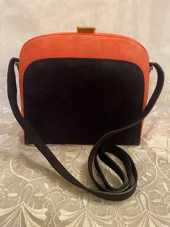 Vintage Escada Suede Shoulder Bag Handbag