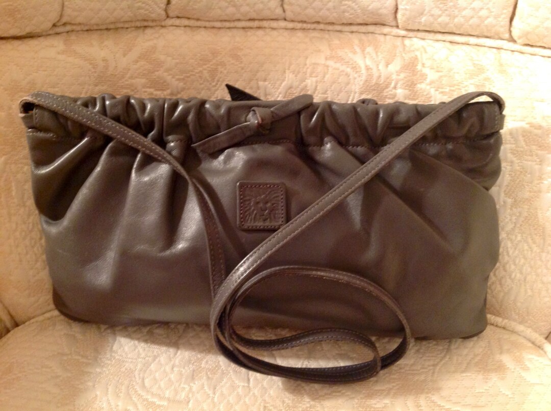 Vintage Anne Klein for Calderon 80s Clutch Preppy Traditional