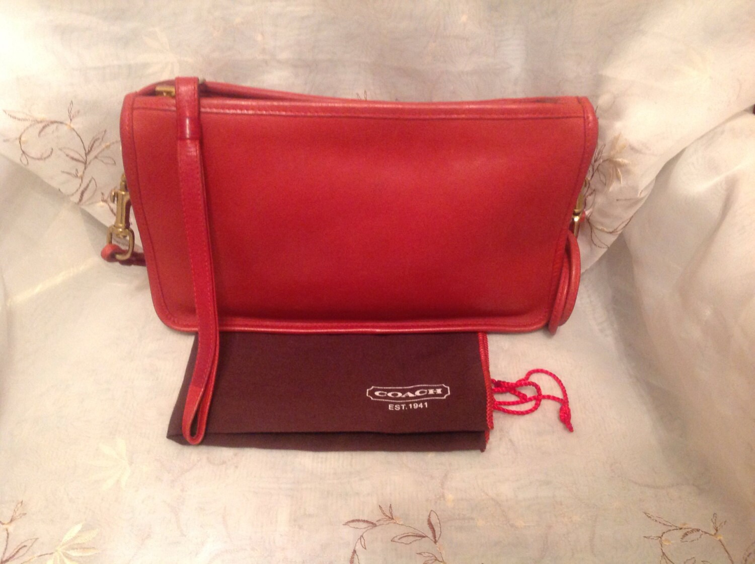 Vintage Coach 80s City Shoulder Bag Preppy Chic Classic