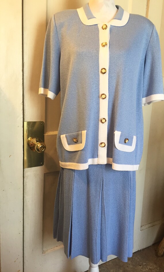 VIntage Knit Skirt/Top Set By MITA