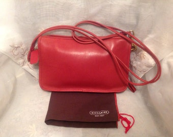 Coach Y2K Red Leather Soho Flap F15204 Shoulder Bag - Etsy