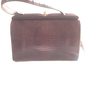 Vintage Old Fashion Brown Handbag Pocketbook